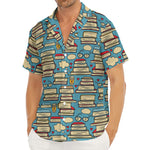 Pop Art Books Pattern Print Men's Deep V-Neck Shirt