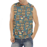 Pop Art Books Pattern Print Men's Fitness Tank Top