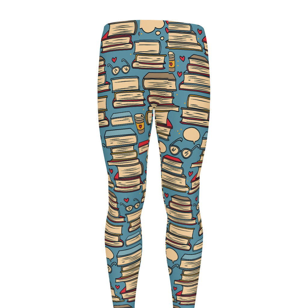 Pop Art Books Pattern Print Men's leggings