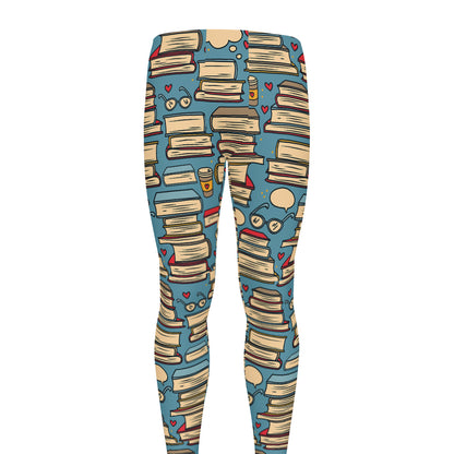 Pop Art Books Pattern Print Men's leggings