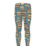 Pop Art Books Pattern Print Men's leggings