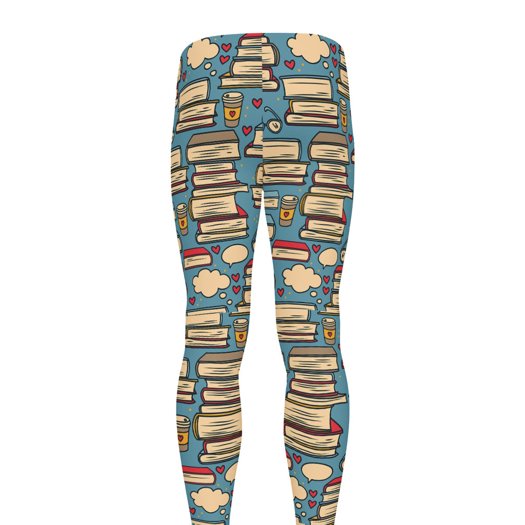 Pop Art Books Pattern Print Men's leggings