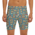 Pop Art Books Pattern Print Men's Long Boxer Briefs