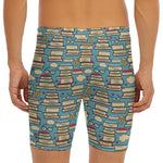 Pop Art Books Pattern Print Men's Long Boxer Briefs
