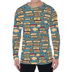 Pop Art Books Pattern Print Men's Long Sleeve T-Shirt