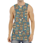 Pop Art Books Pattern Print Men's Muscle Tank Top