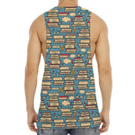 Pop Art Books Pattern Print Men's Muscle Tank Top