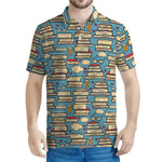 Pop Art Books Pattern Print Men's Polo Shirt