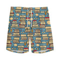 Pop Art Books Pattern Print Men's Athletic Shorts