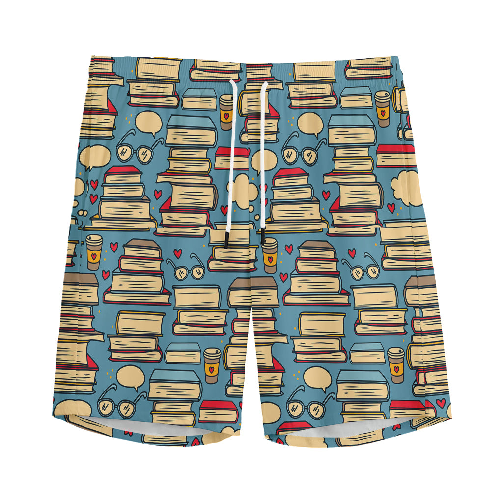 Pop Art Books Pattern Print Men's Sports Shorts