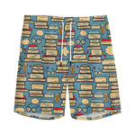 Pop Art Books Pattern Print Men's Sports Shorts