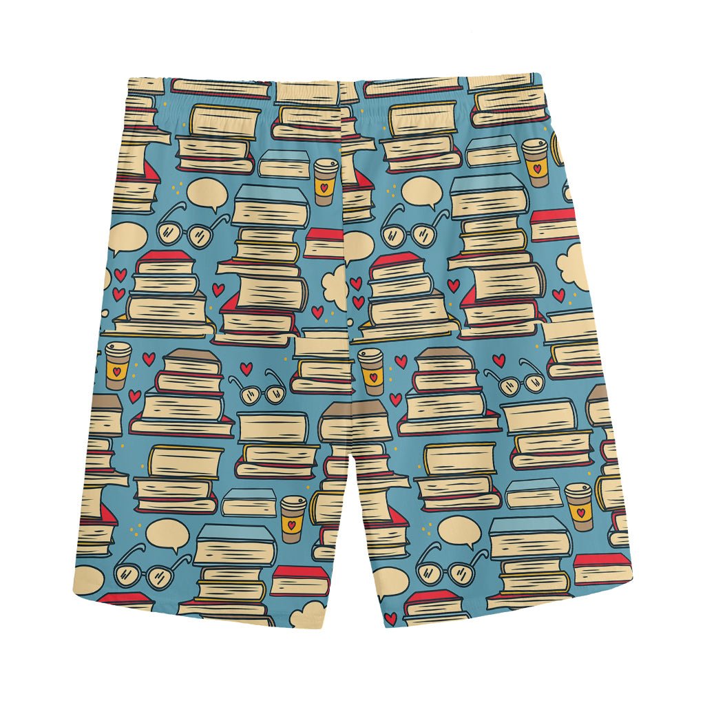 Pop Art Books Pattern Print Men's Sports Shorts