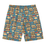 Pop Art Books Pattern Print Men's Swim Trunks