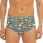Pop Art Books Pattern Print Men's Triangle Swim Briefs