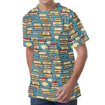Pop Art Books Pattern Print Men's Velvet T-Shirt