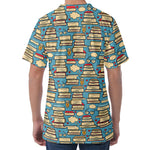 Pop Art Books Pattern Print Men's Velvet T-Shirt