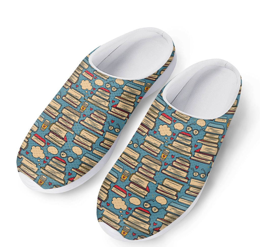 Pop Art Books Pattern Print Mesh Casual Shoes