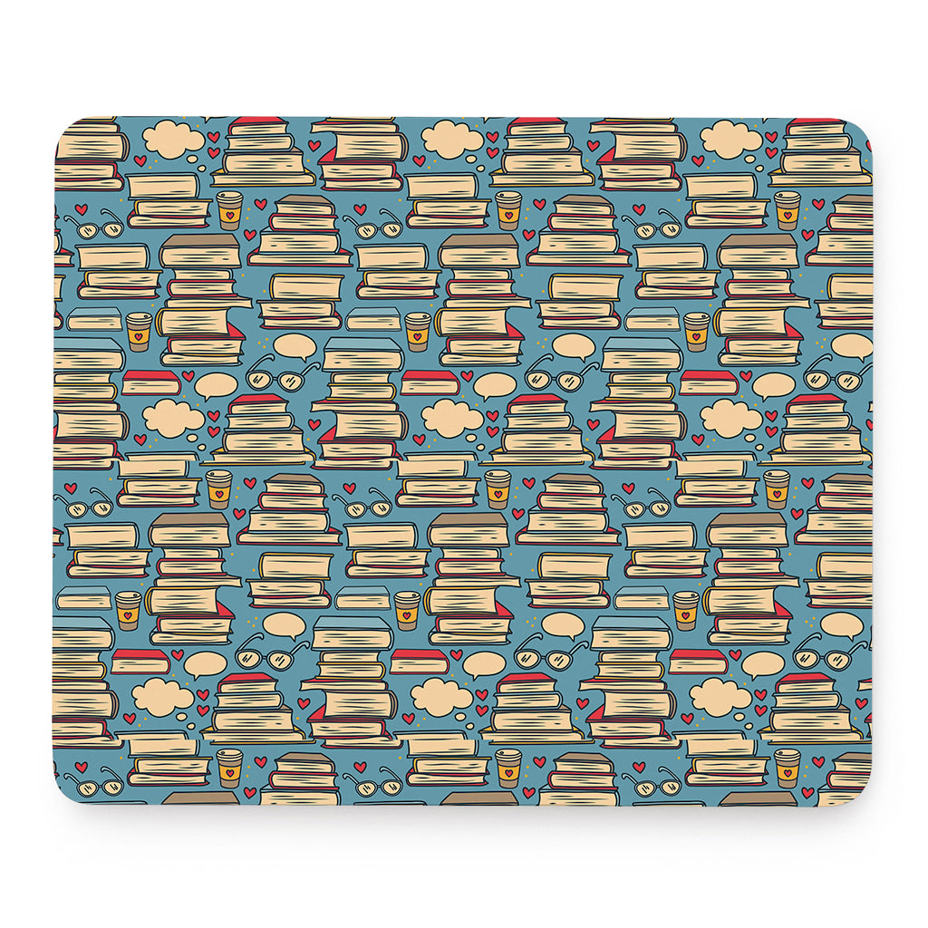 Pop Art Books Pattern Print Mouse Pad
