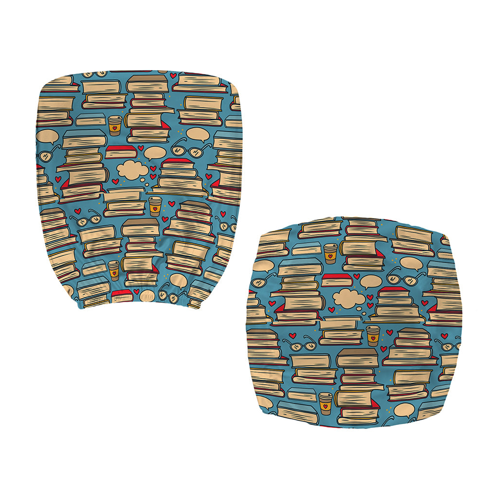 Pop Art Books Pattern Print Office Chair Cover