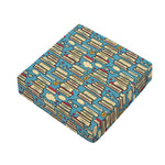 Pop Art Books Pattern Print Outdoor Seat Cushion Cover