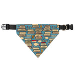 Pop Art Books Pattern Print Over The Collar Dog Bandana