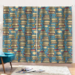 Pop Art Books Pattern Print Pencil Pleat Curtains