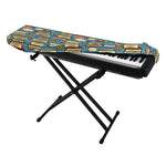 Pop Art Books Pattern Print Piano Keyboard Cover