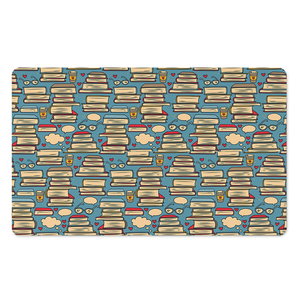 Pop Art Books Pattern Print Polyester Doormat