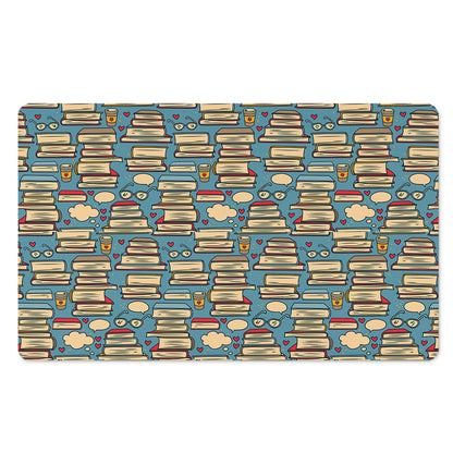 Pop Art Books Pattern Print Polyester Doormat