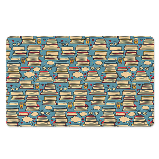 Pop Art Books Pattern Print Polyester Doormat