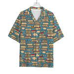 Pop Art Books Pattern Print Rayon Hawaiian Shirt