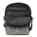 Pop Art Books Pattern Print Rectangular Crossbody Bag