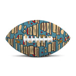 Pop Art Books Pattern Print Rugby Ball