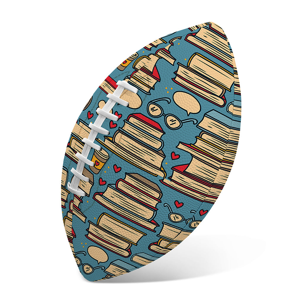 Pop Art Books Pattern Print Rugby Ball