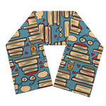 Pop Art Books Pattern Print Scarf