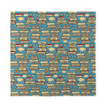 Pop Art Books Pattern Print Silk Bandana