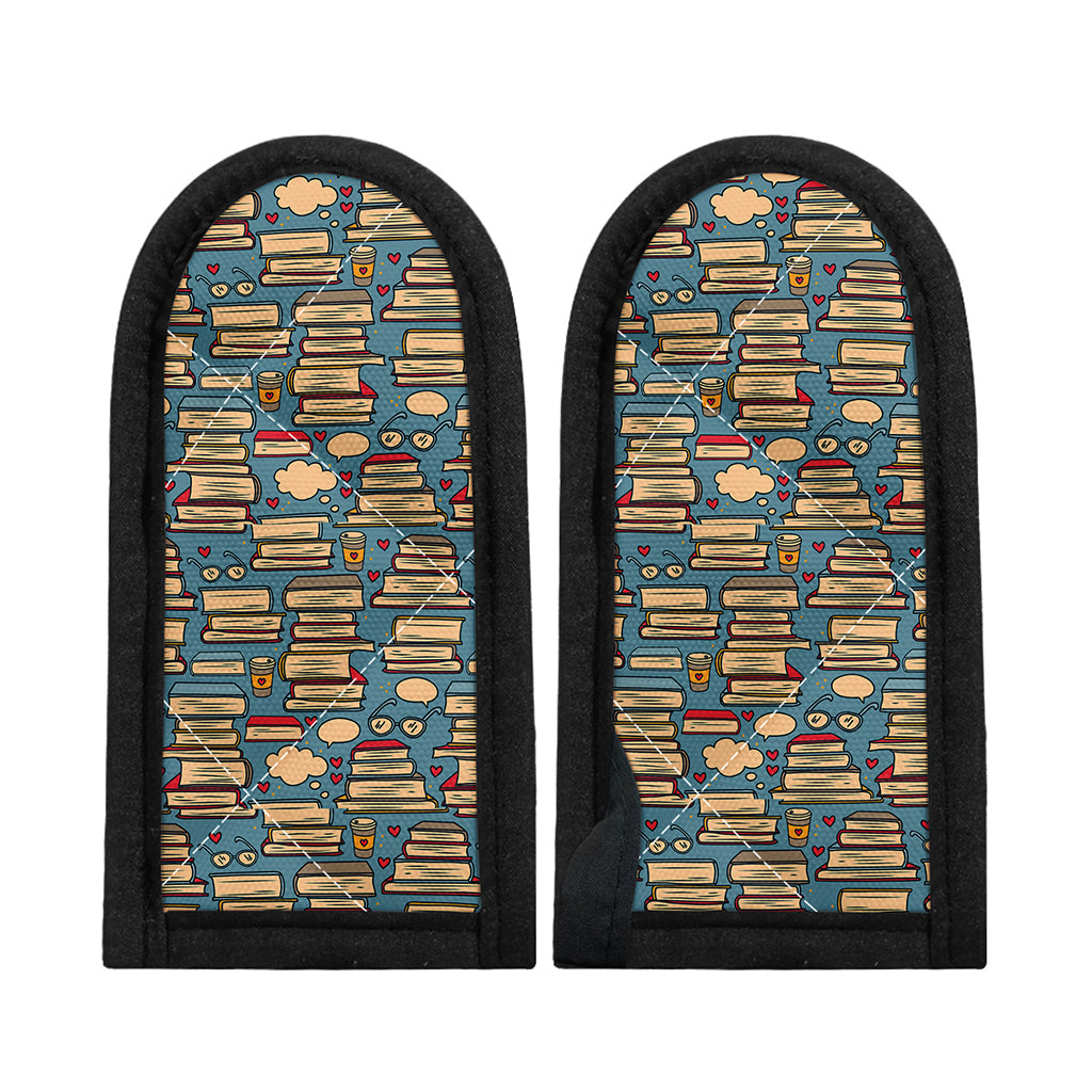 Pop Art Books Pattern Print Skillet Handle Cover