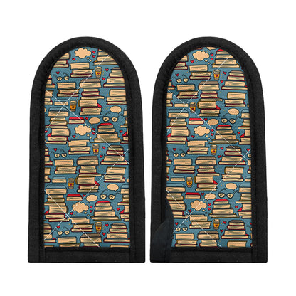 Pop Art Books Pattern Print Skillet Handle Cover
