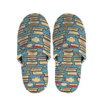 Pop Art Books Pattern Print Slippers