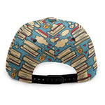 Pop Art Books Pattern Print Snapback Cap