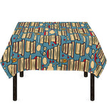 Pop Art Books Pattern Print Tablecloth