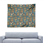 Pop Art Books Pattern Print Tapestry