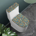 Pop Art Books Pattern Print Toilet Lid And Tank Cover Set