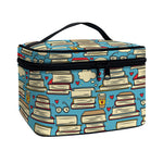 Pop Art Books Pattern Print Travel Makeup Bag