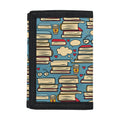 Pop Art Books Pattern Print Trifold Wallet