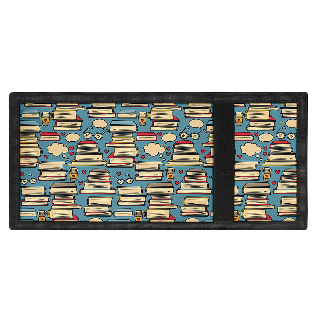 Pop Art Books Pattern Print Trifold Wallet