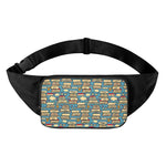 Pop Art Books Pattern Print Waist Bag
