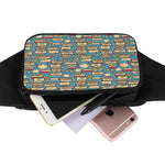 Pop Art Books Pattern Print Waist Bag