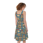 Pop Art Books Pattern Print Women's Sleeveless Dress