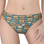 Pop Art Books Pattern Print Women's Thong